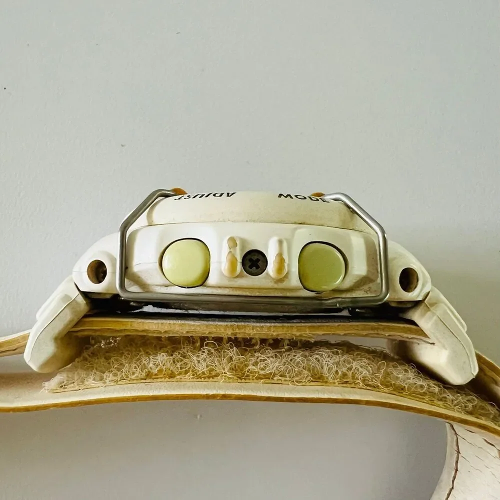 CASIO Baby-G White Replaceable Leather Strap Watch BGM-101